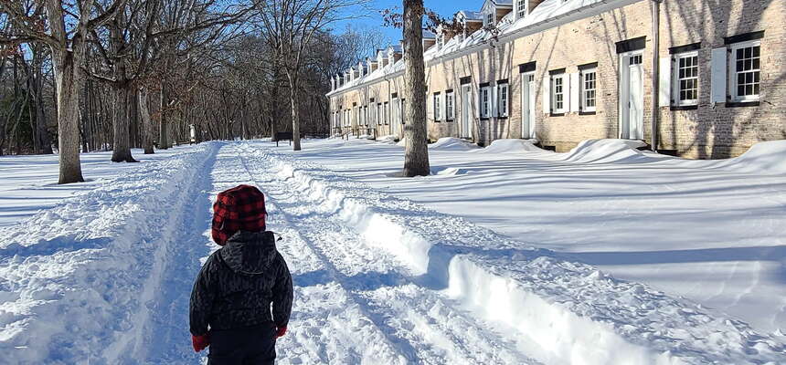 A snowy Walk Through the Village